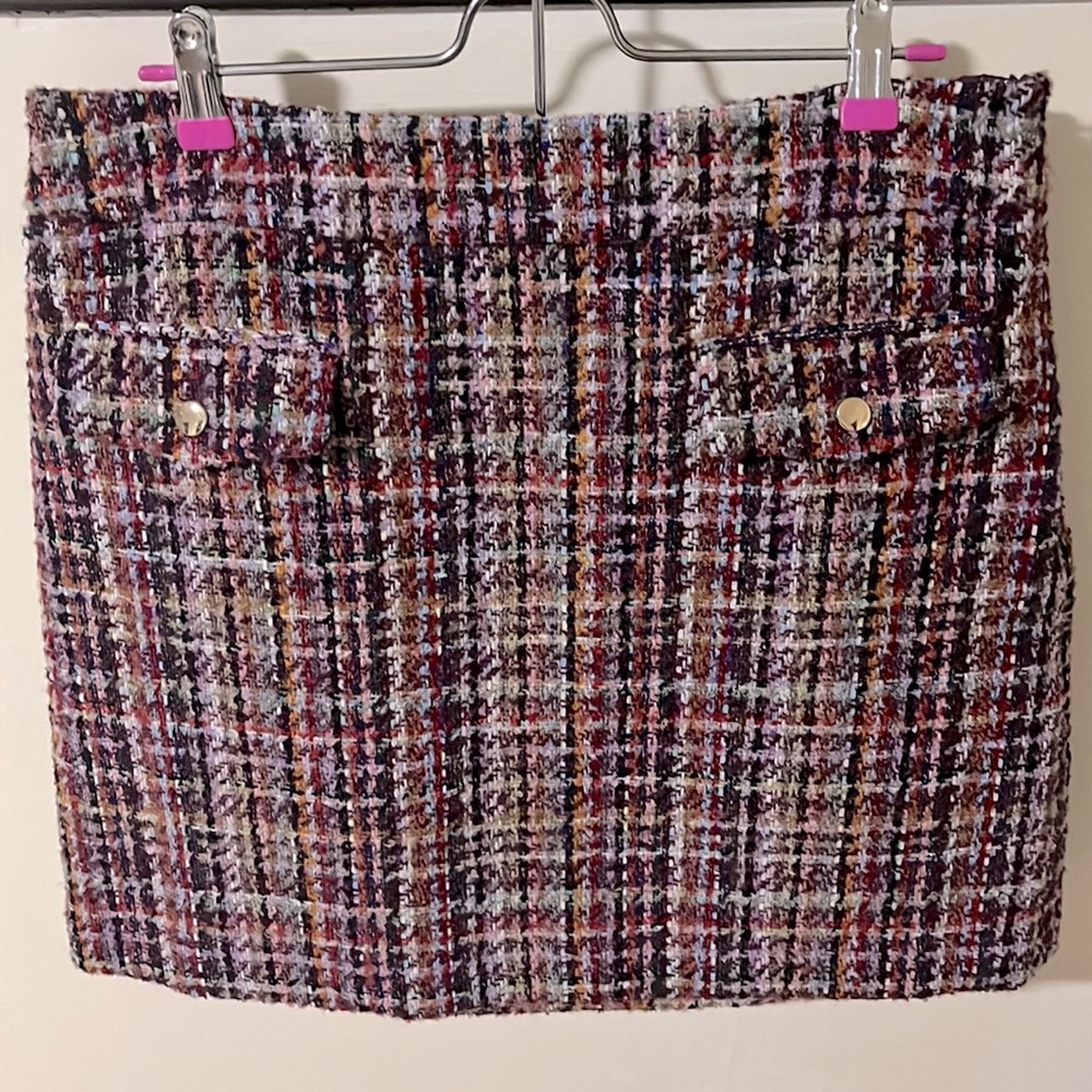Loft multicolored mini skirt